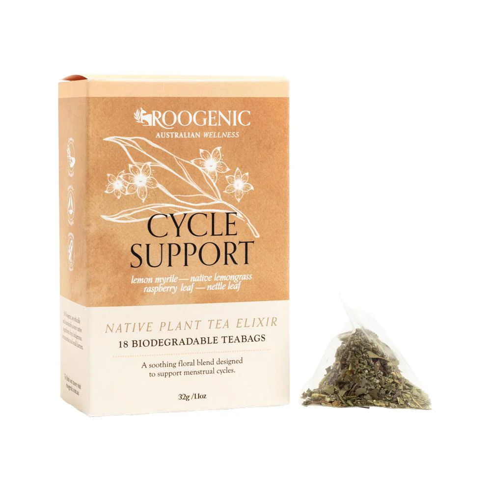 Roogenic Cycle Support Tea 18 Tea Bags, Hormonal Balance Blend