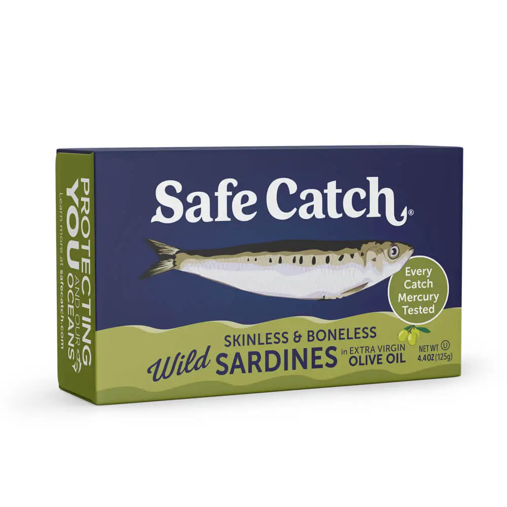 Safe Catch Wild Sardines In Olive Oil 125g, Skinless & Boneless