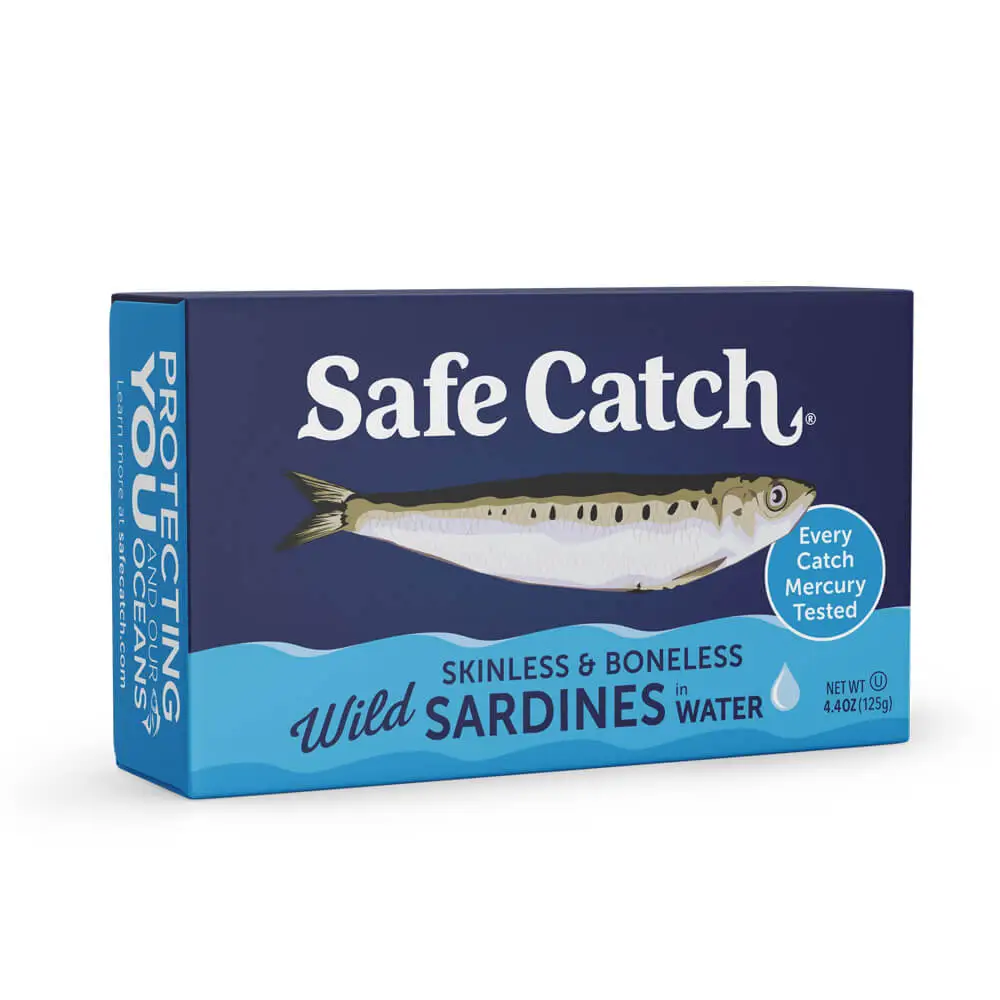 Safe Catch Wild Sardines In Water 125g, Skinless & Boneless
