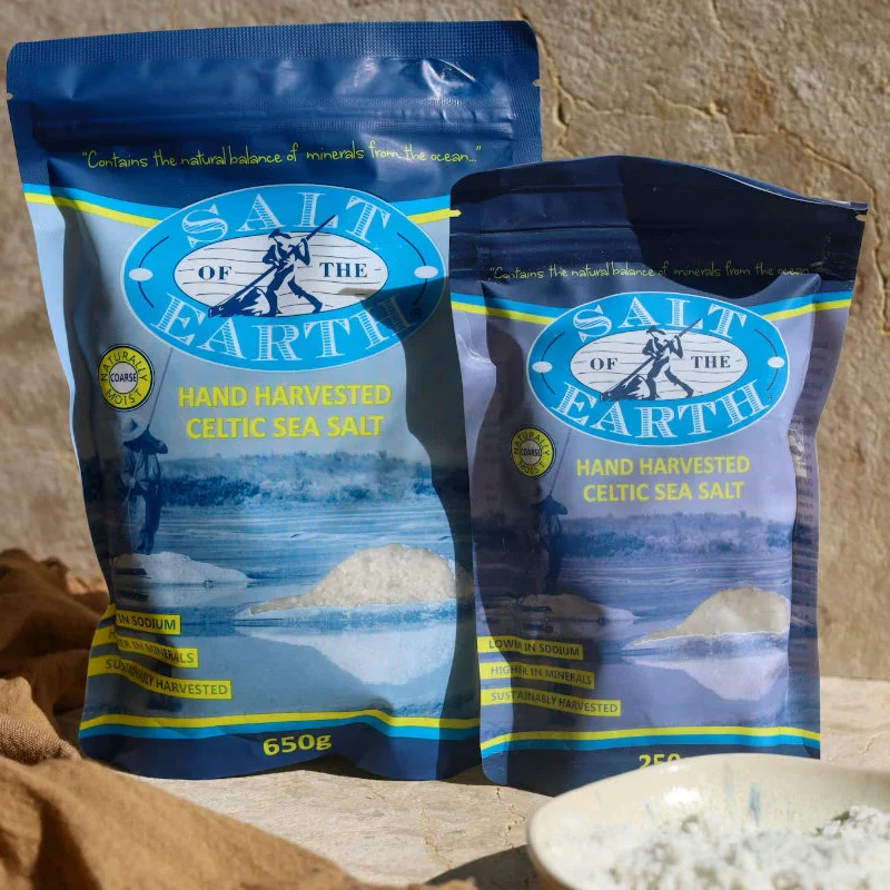 Salt Of The Earth Celtic Sea Salt 250g Or 650g, Coarse & Hand Harvested
