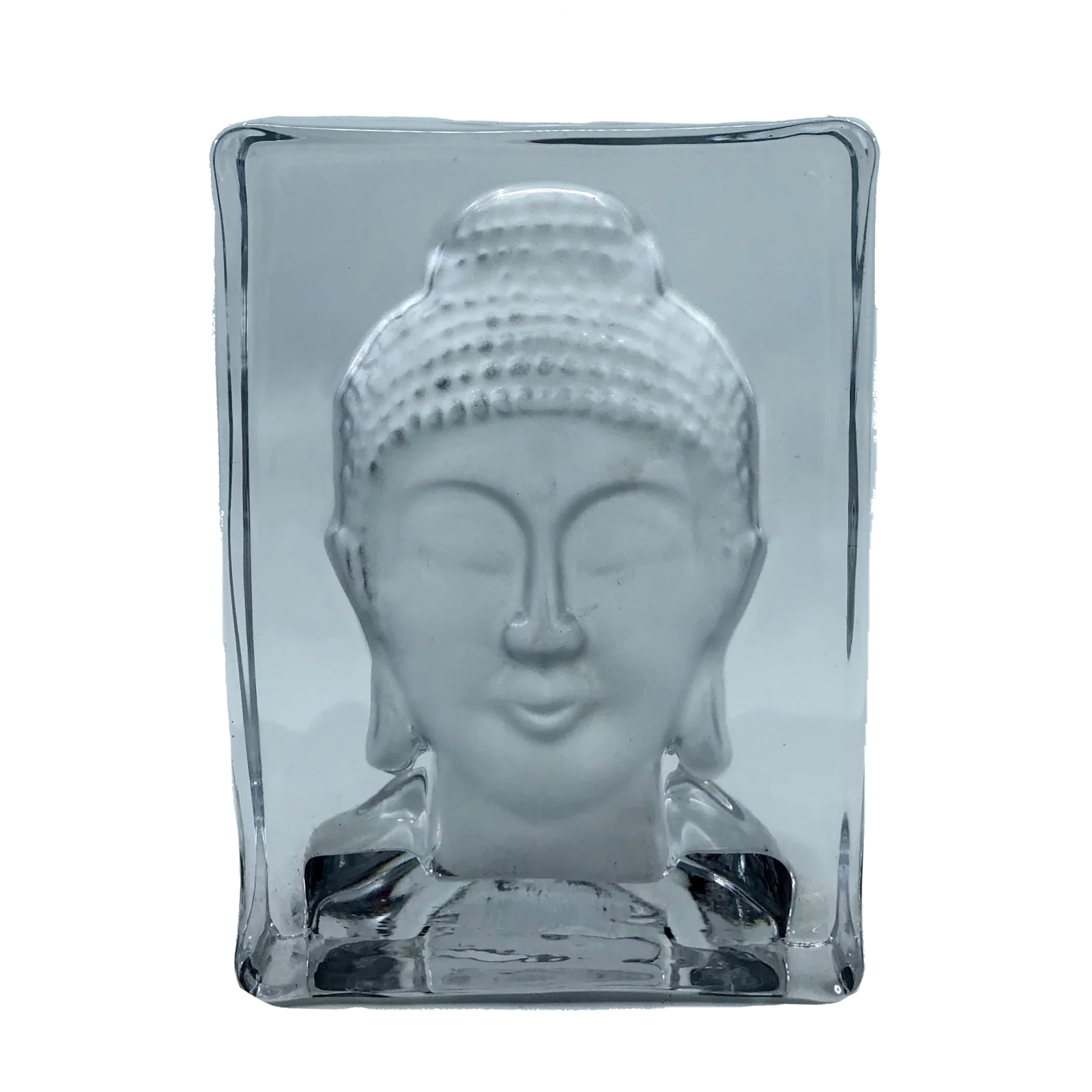 Saltco Buddha Tealight Holder, Glass
