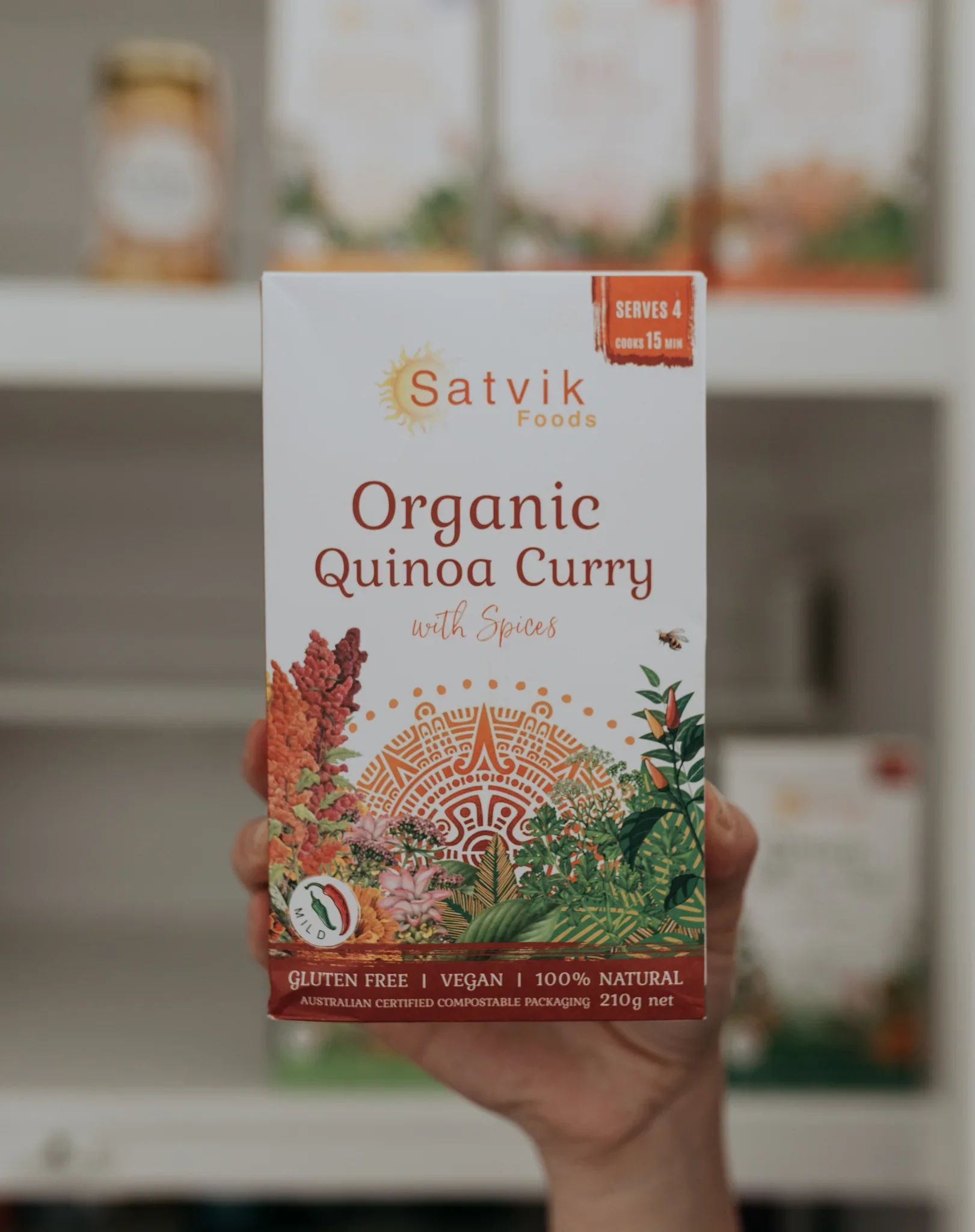 Satvik Foods Organic Quinoa Curry With Spices 210g, Nourish Your Body & Soul