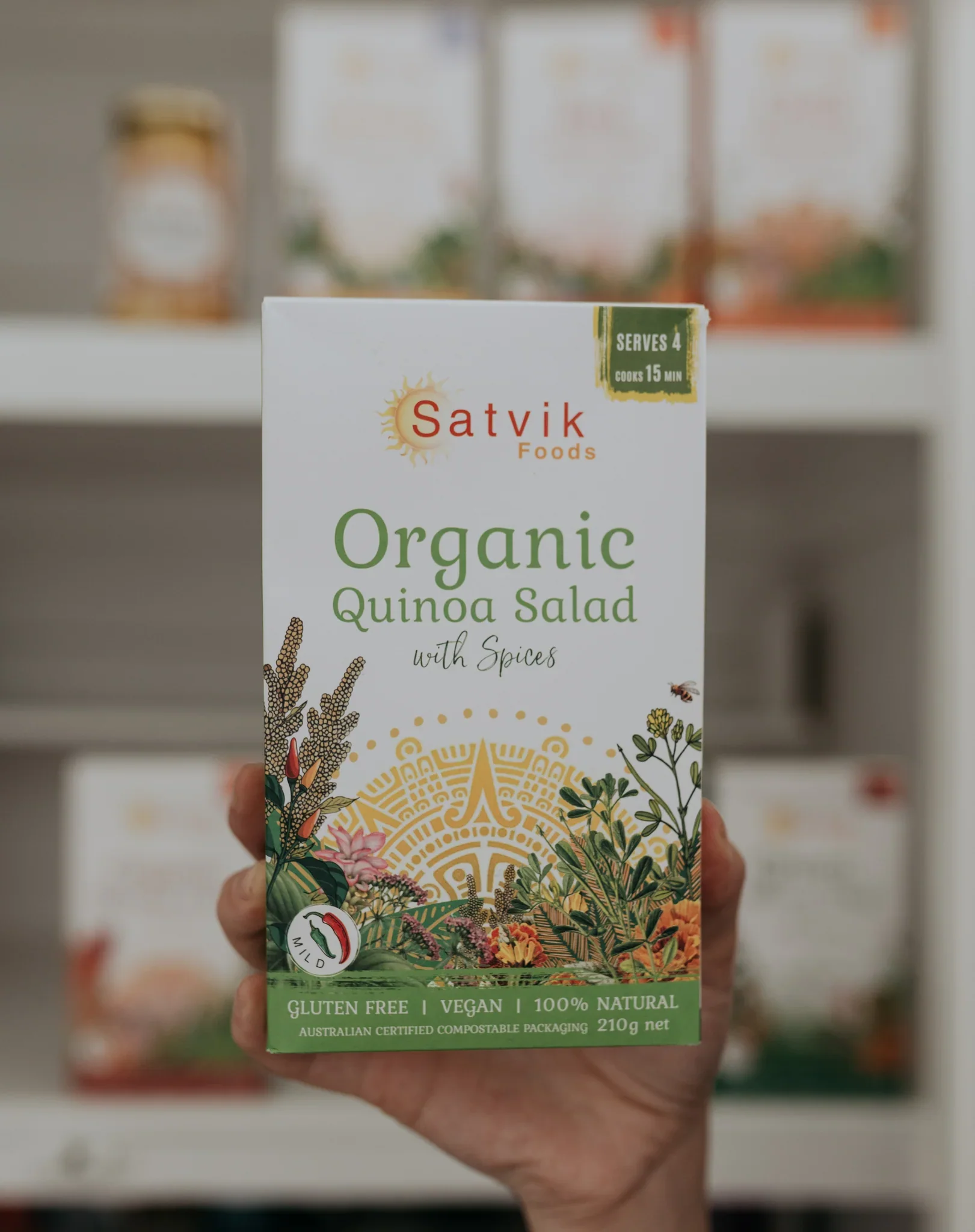 Satvik Foods Organic Quinoa Salad With Spices 210g, Serves 4 & Cooks Within 15 Minutes - Image 2