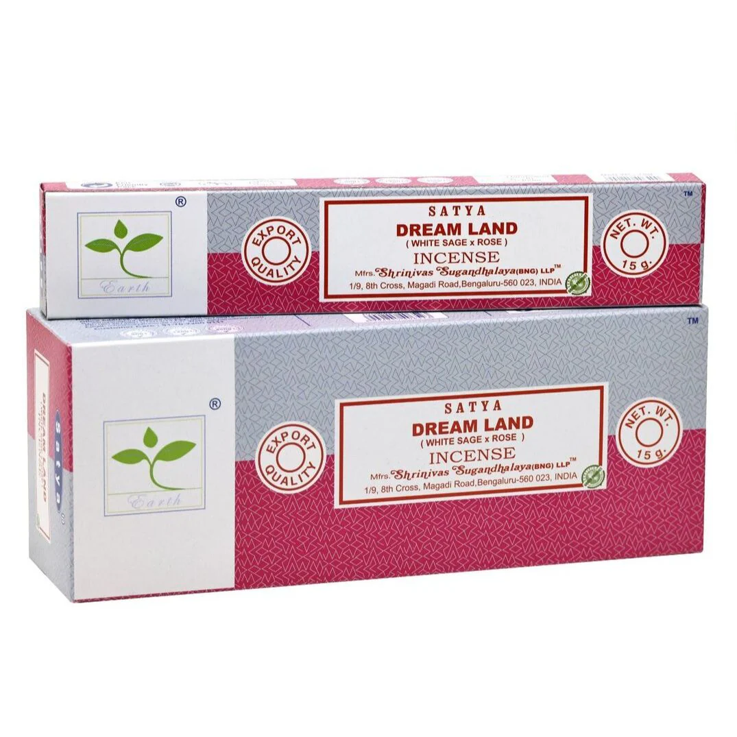 Satya Earth Combination Series Dream Land Incense 15g, With White Sage & Rose
