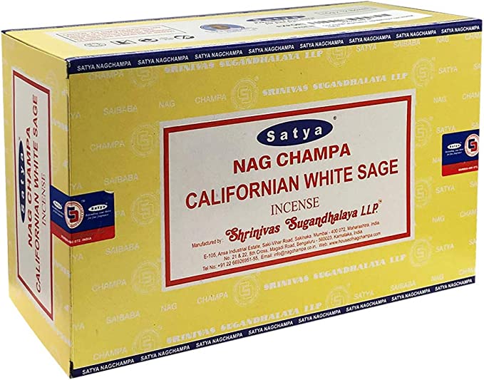 Satya Nag Champa Series Californian White Sage Incense 15g, Hand Rolled In India - Image 2