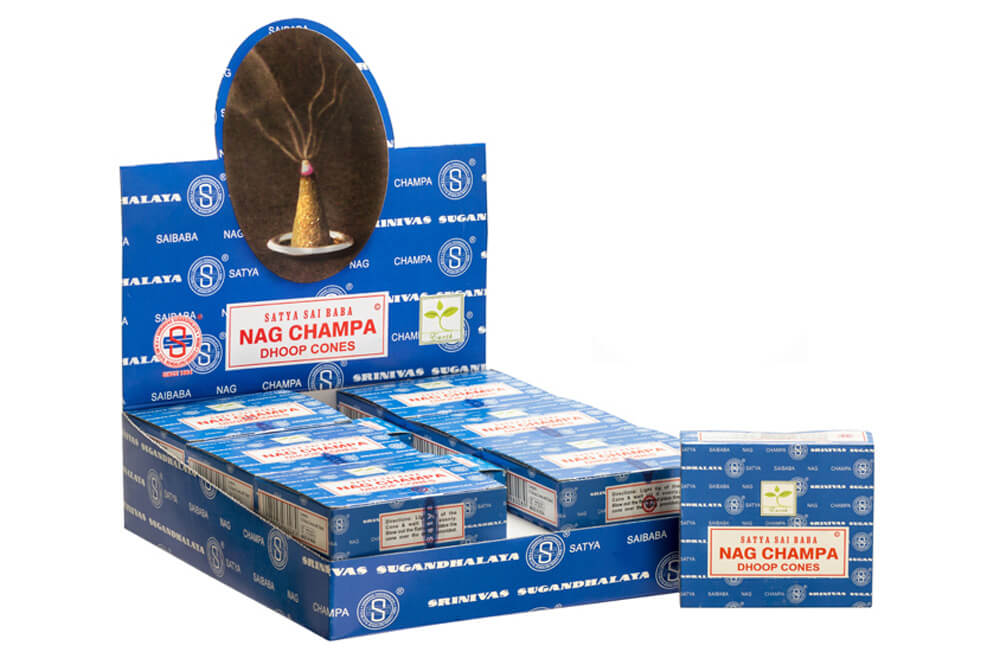 Satya Earth Series Nag Champa Dhoop Cones 30g, Hand Rolled In India