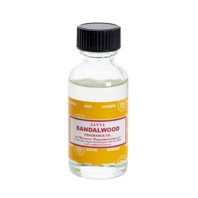 Satya Sandalwood Fragrance Oil 30mL, Made In India