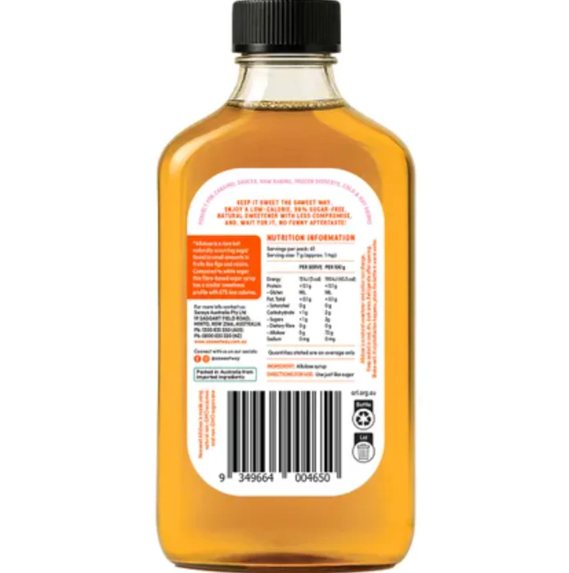 Saweet Way Pure Allulose Natural Sweetener Syrup 430g, Sweet & Versatile - Image 2