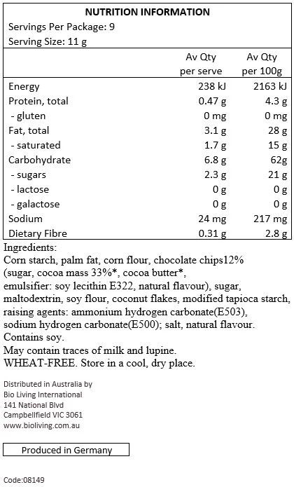Schar Choco Chip Cookies 100g, Gluten Free - Image 2