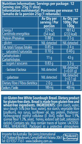 Schar White Sourdough Bread 300g, Maestro Classic Sliced - Image 2