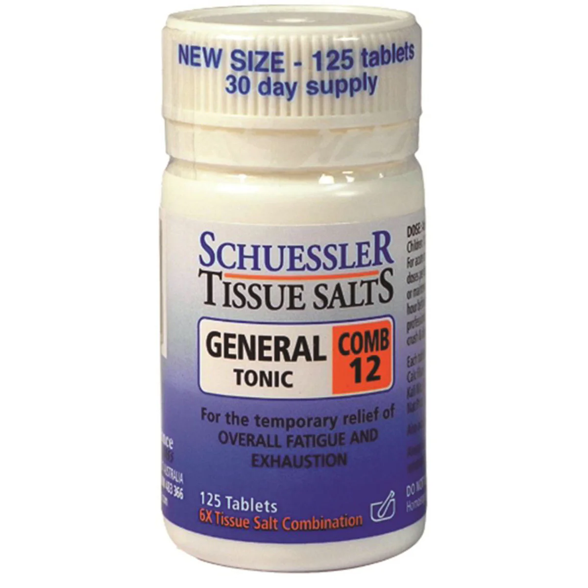 Martin & Pleasance Schuessler Tissue Salts Comb 12, 125 Or 250 Tablets; General Tonic - Image 2