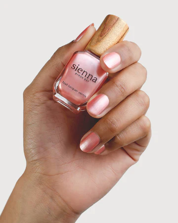Sienna Byron Bay Nail Polish 10mL, Charm {Warm Pink Satin} - Image 3
