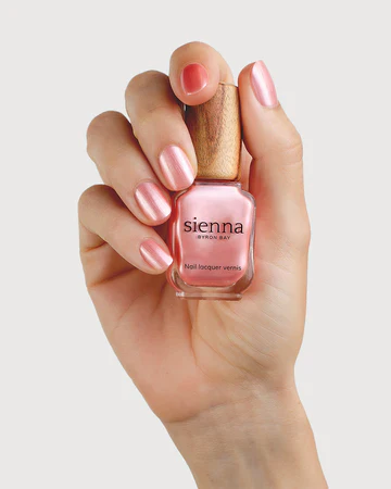 Sienna Byron Bay Nail Polish 10mL, Charm {Warm Pink Satin} - Image 4