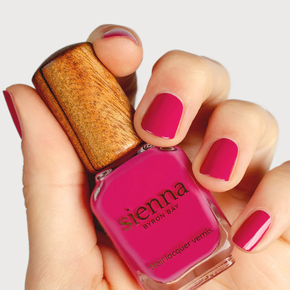 Sienna Byron Bay Nail Polish 10ml, Goddess {Raspberry Pink} - Image 5