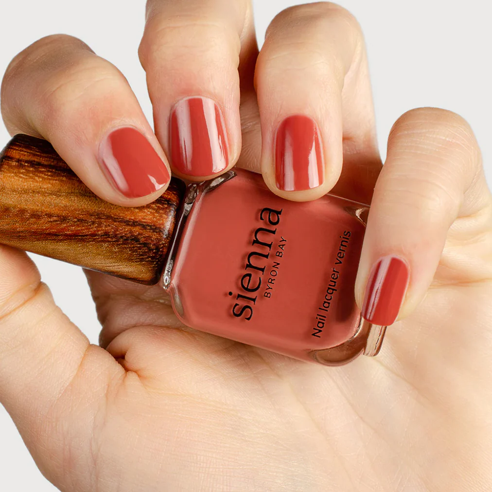 Sienna Byron Bay Nail Polish 10ml, Life {Brick Red} - Image 5