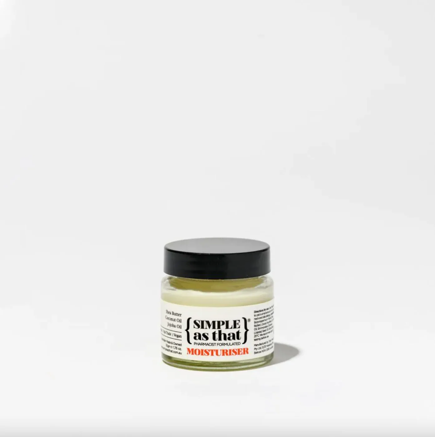 Simple As That Moisturiser 50g, With Jojoba & Coconut Oil