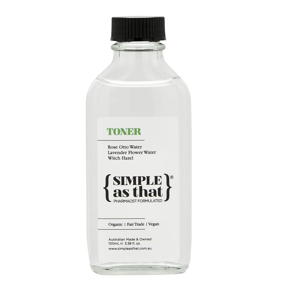 Simple As That Facial Toner 100mL, Witch Hazel With Lavender & Rose Otto Water