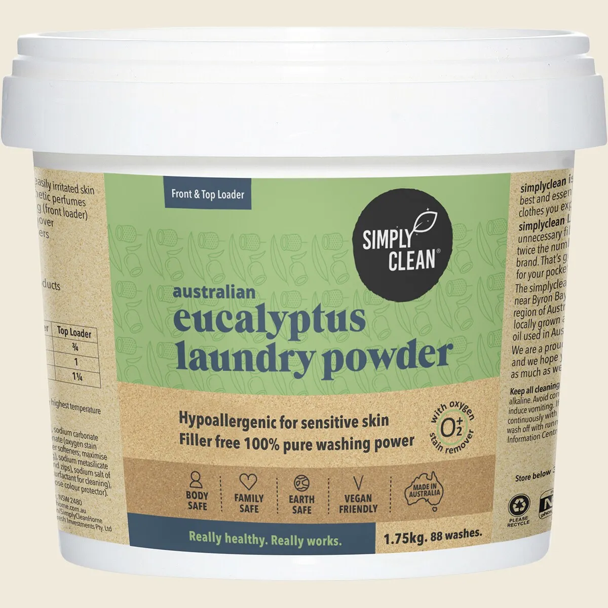 Simply Clean Laundry Powder, Choose Your Scent & Size - Image 2