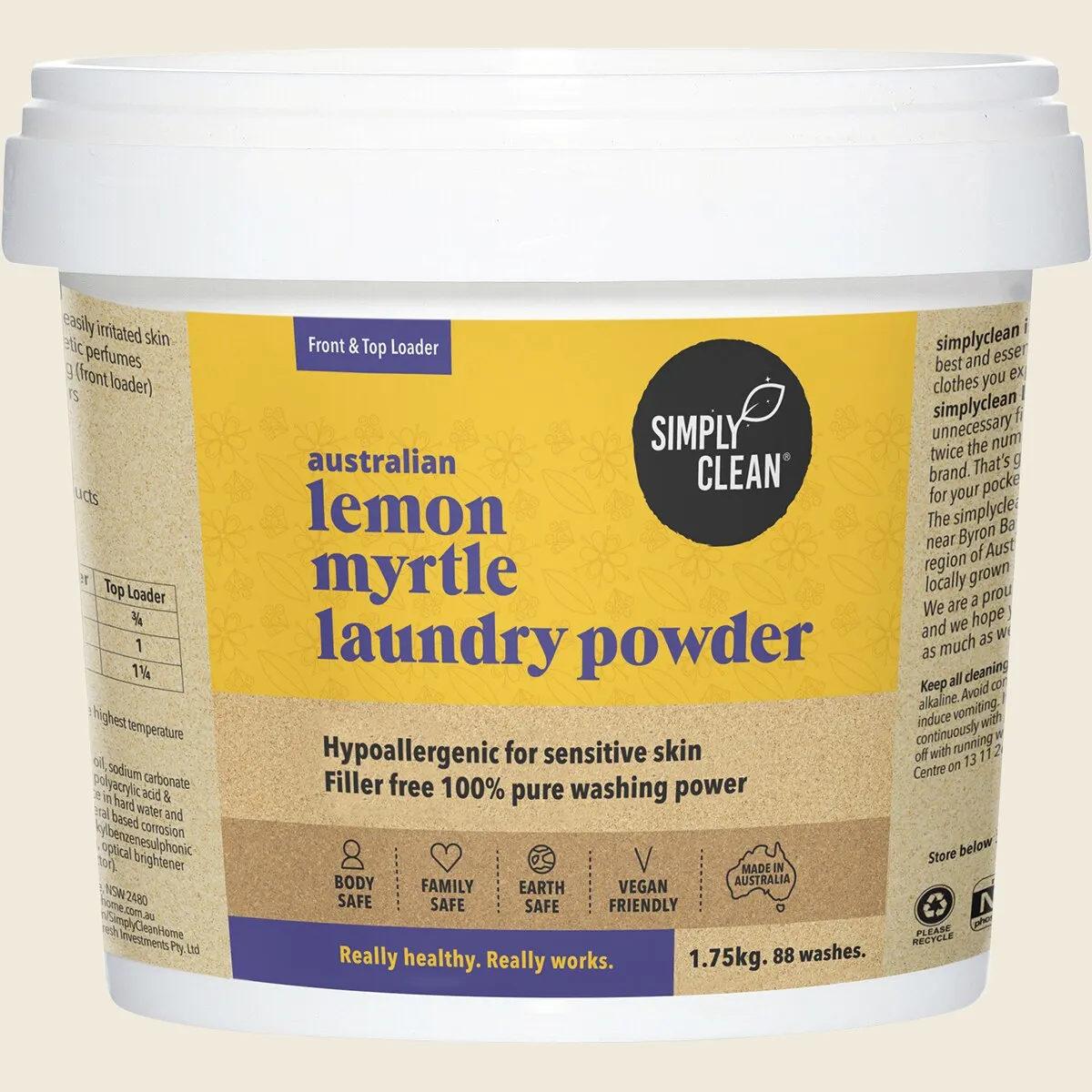 Simply Clean Laundry Powder, Choose Your Scent & Size - Image 4