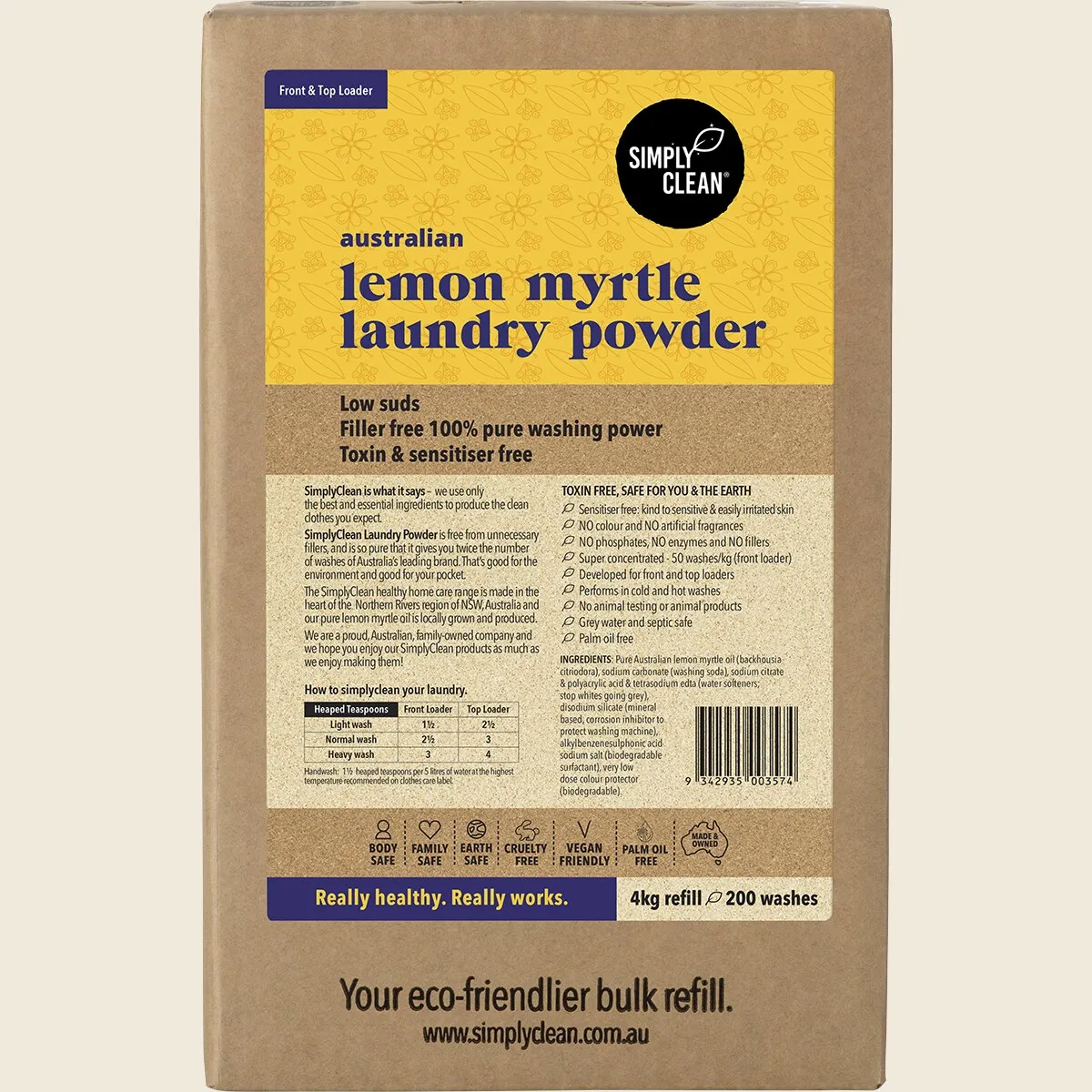 Simply Clean Laundry Powder, Choose Your Scent & Size - Image 5