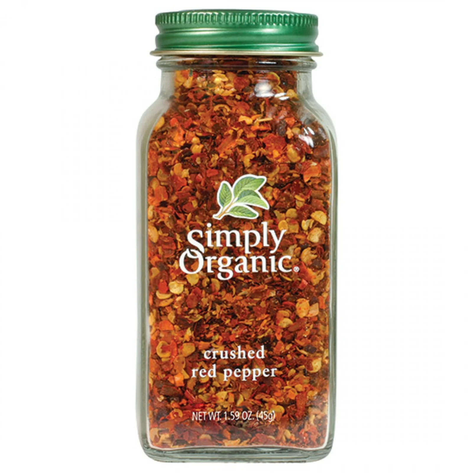 Simply Organic Crushed Red Pepper 45g, (Glass Jar)
