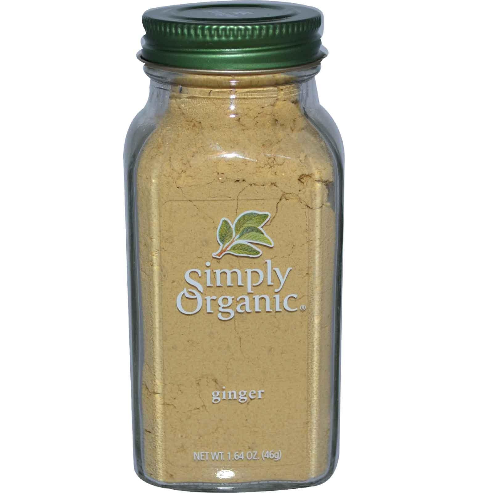 Simply Organic Ginger Ground 46g, (Glass Jar) Certified Organic