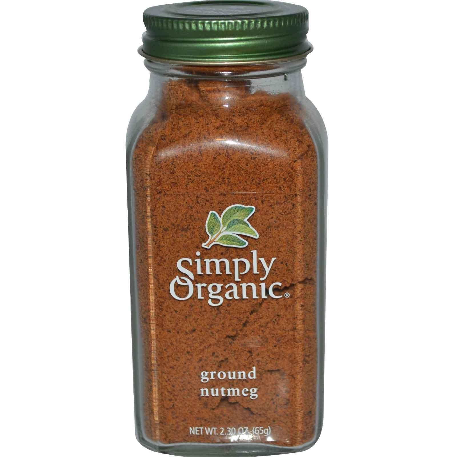 Simply Organic Ground Nutmeg 65g, Warm & Sweet