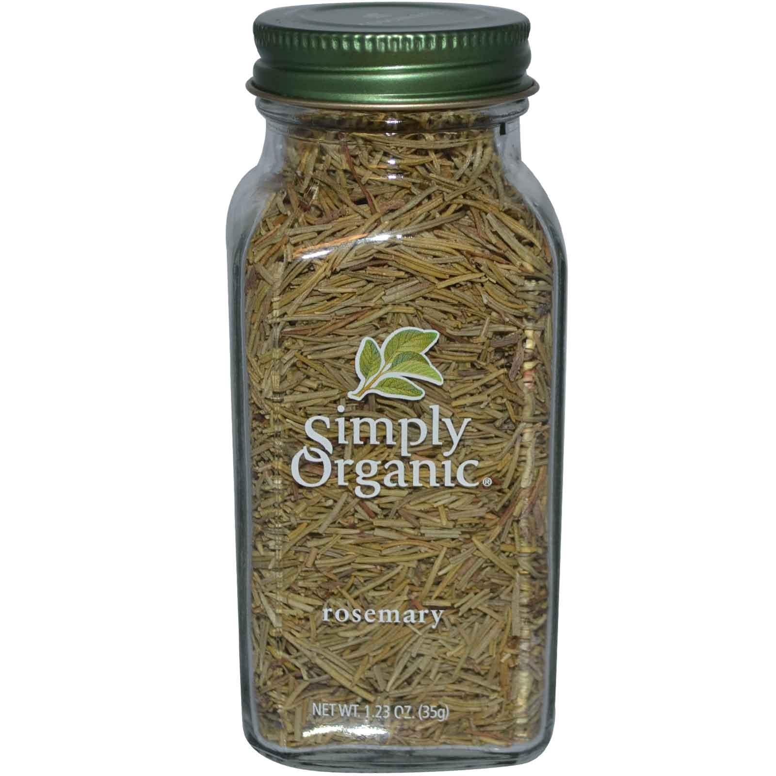 Simply Organic Rosemary Leaves 35g, Glass Jar