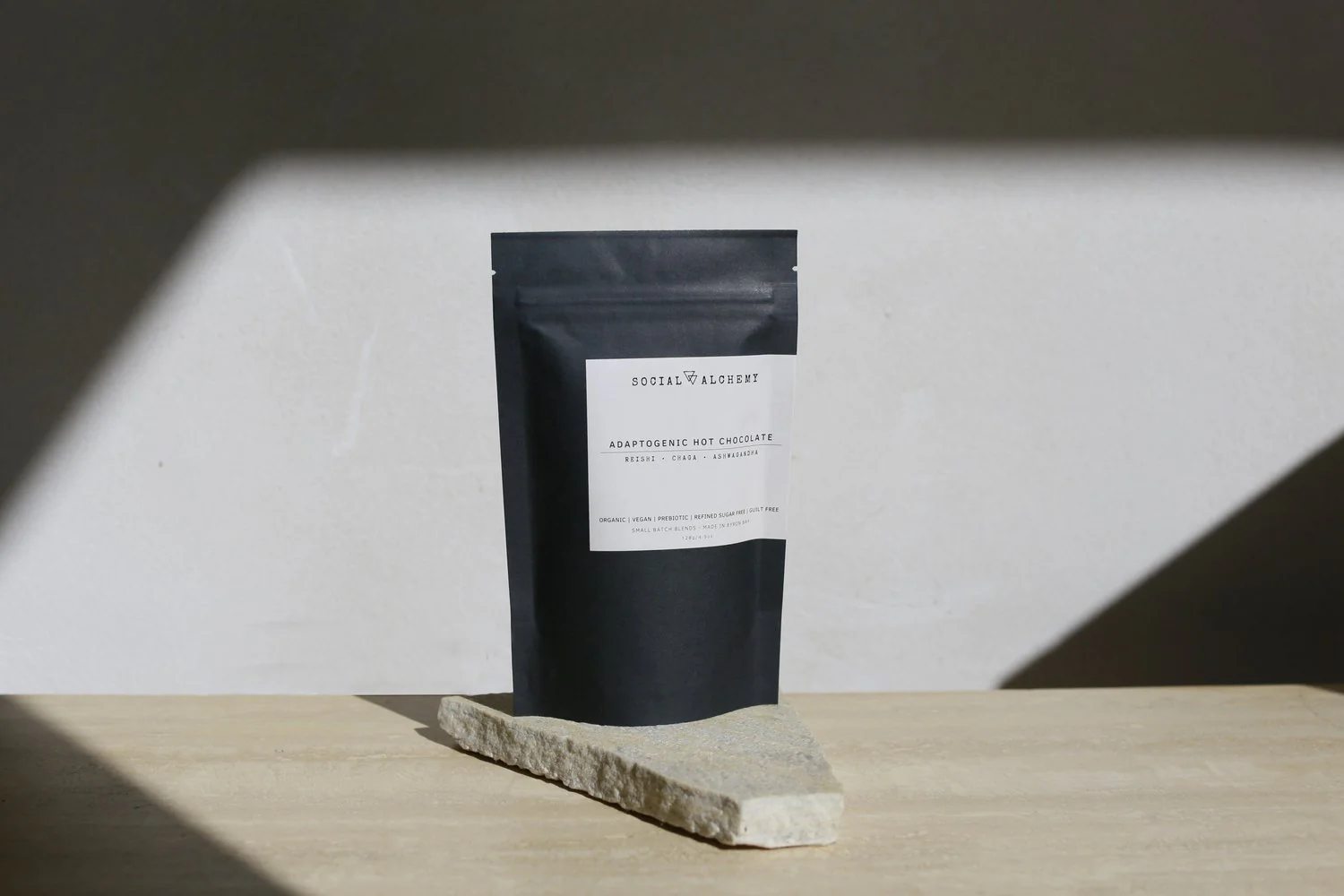 Social Alchemy Adaptogenic Organic Hot Chocolate 128g, With Reishi, Chaga & Ashwaganda - Image 4