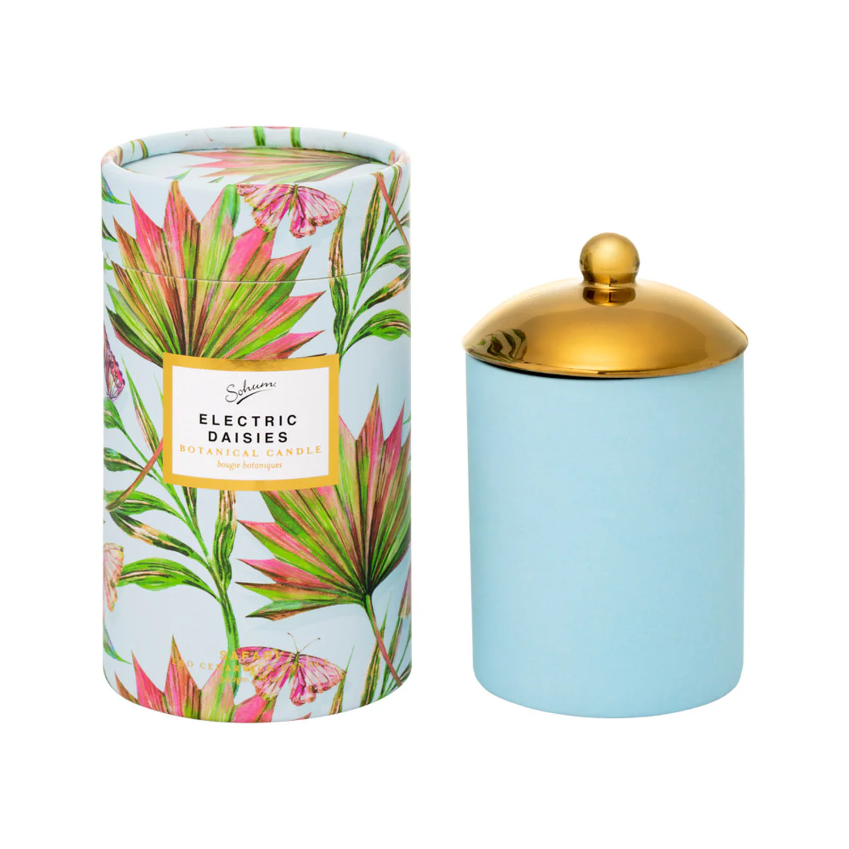 Sohum Eco Candle 340g, Electric Daisies