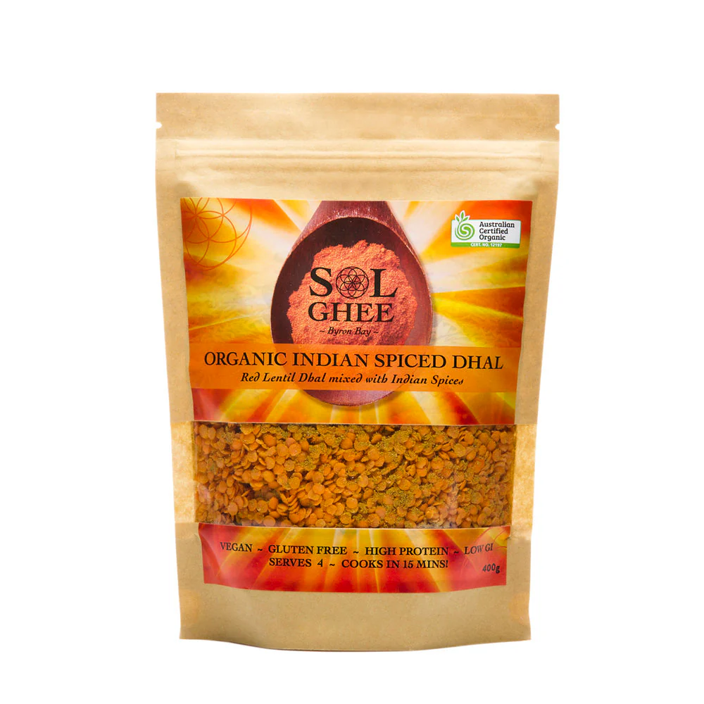 Sol Organics Masoor Dhal Red Lentil Mix 400g