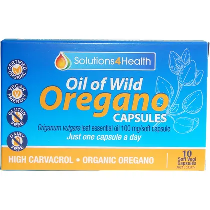 Solutions 4 Health Oil Of Wild Oregano 10, 30, 60 Or 120 Vege Capsules, Just One Capsule A Day - Image 4