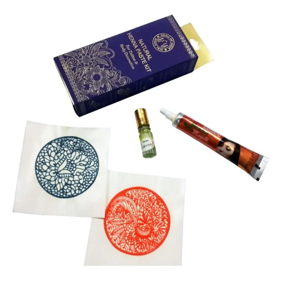 Song Of India Natural Henna Paste Kit 25g, For Tattoo & Body Decorations - Image 2