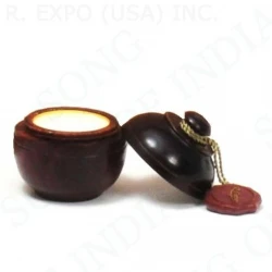 Song Of India Solid Perfume in Hand-Carved Rosewood Jar with Screw-on Top, Please Choose Your Fragrance - Image 6