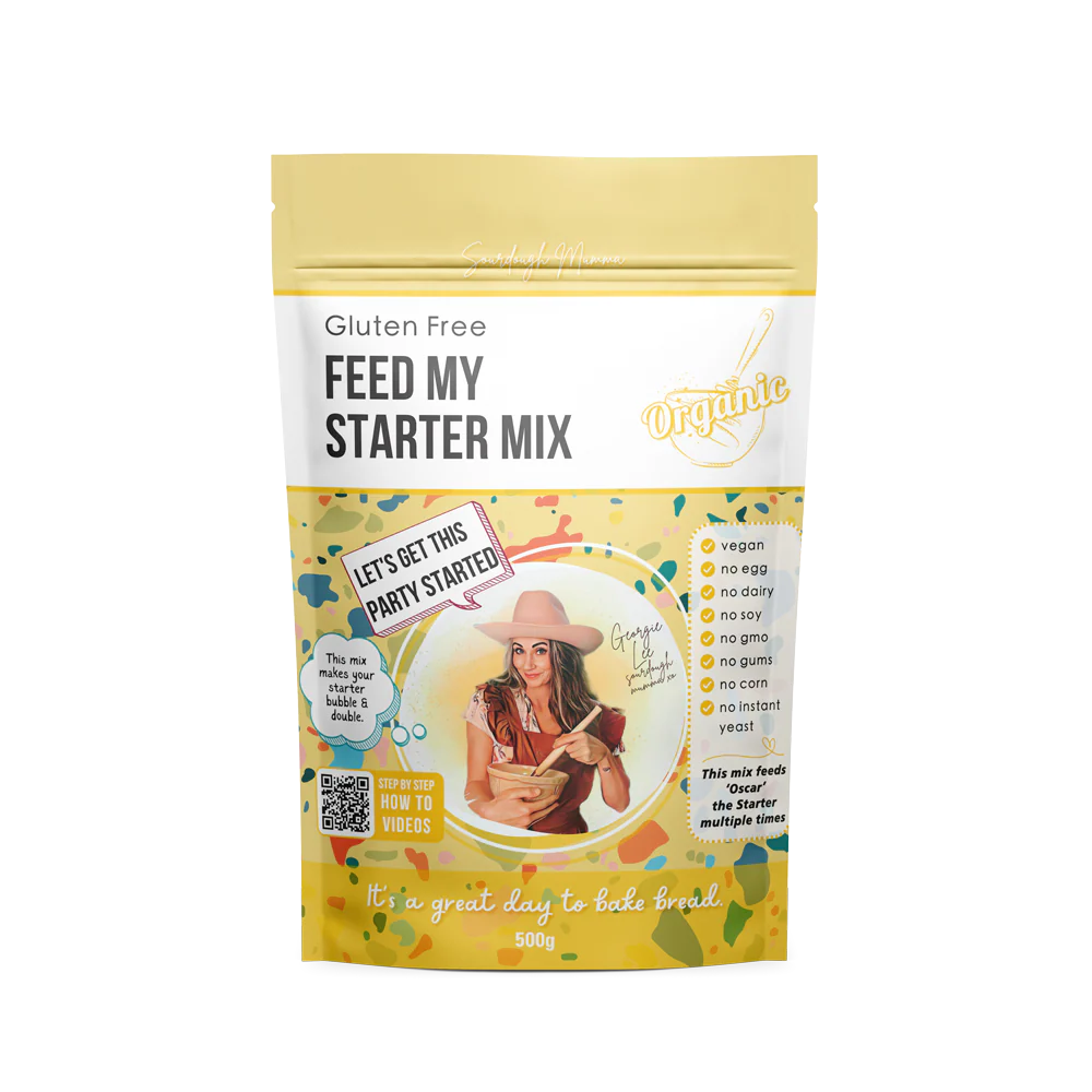 Sourdough Mumma Gluten-Free Feed My Starter Mix 500g, This Mix Makes Your Starter Bubble & Double