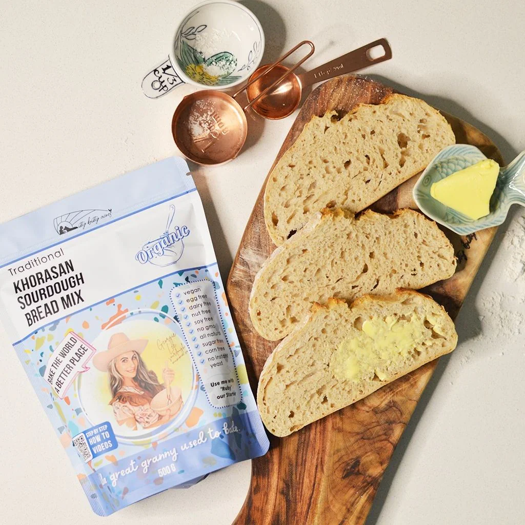 Sourdough Mumma Organic Khorasan Sourdough Bread Mix Traditional 500g, Ancient Grain Artisan Loaf - Image 3