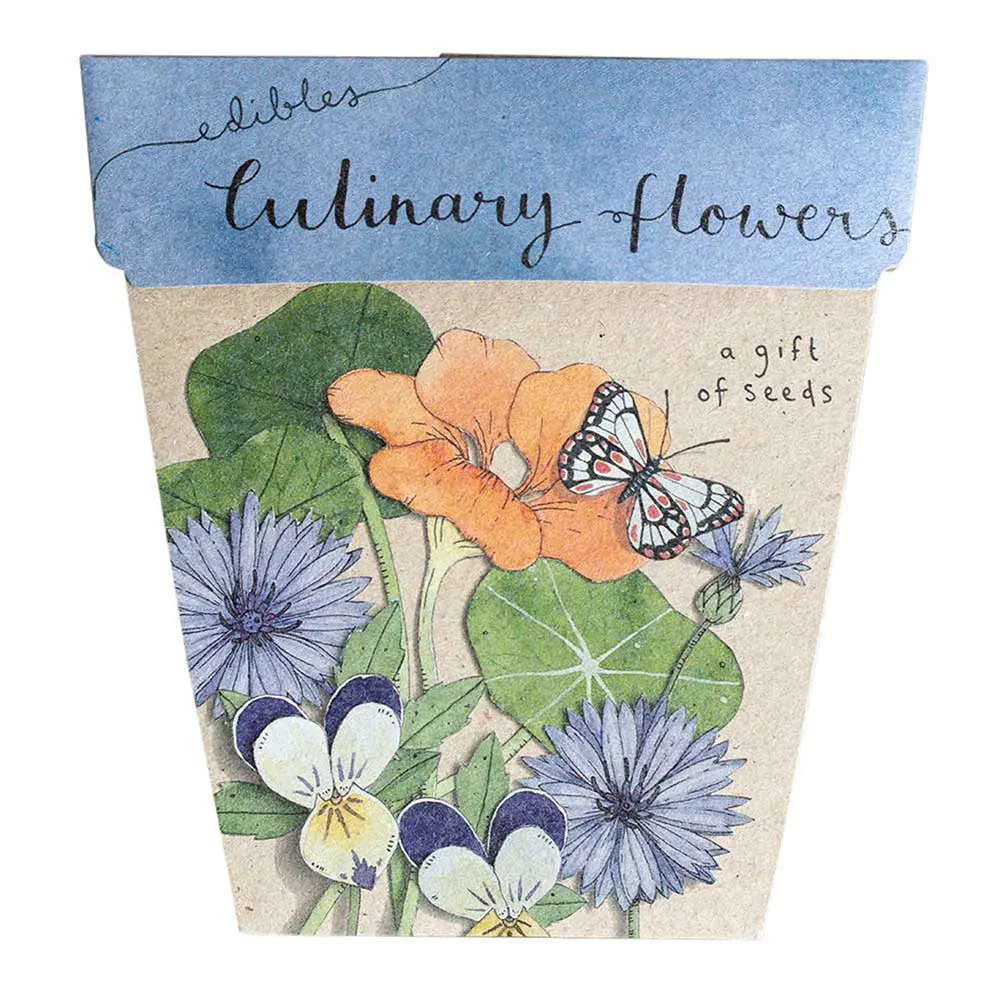 Sow 'N Sow A Gift of Seeds Card, Culinary Flowers - Image 2