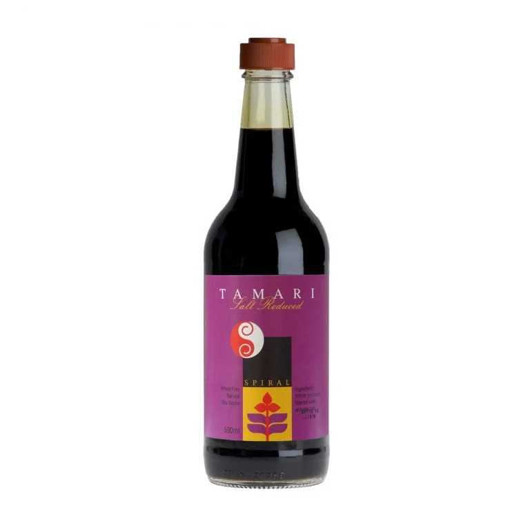 Spiral Foods Organic Salt Reduced Tamari Sauce 250mL, Naturally Fermented Soy Sauce