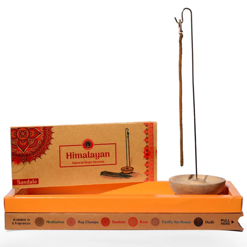 Sri Sugandhi Himalayan Hand Crafted Thread Incense With Wooden Stand, Please Choose Your Fragrance - Image 2