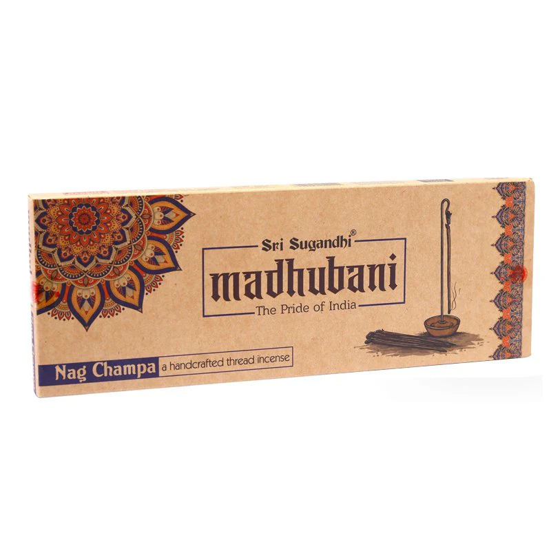 Sri Sugandhi Madhubani Hand Crafted Thread Incense With Wooden Stand, Please Choose Your Fragrance - Image 2