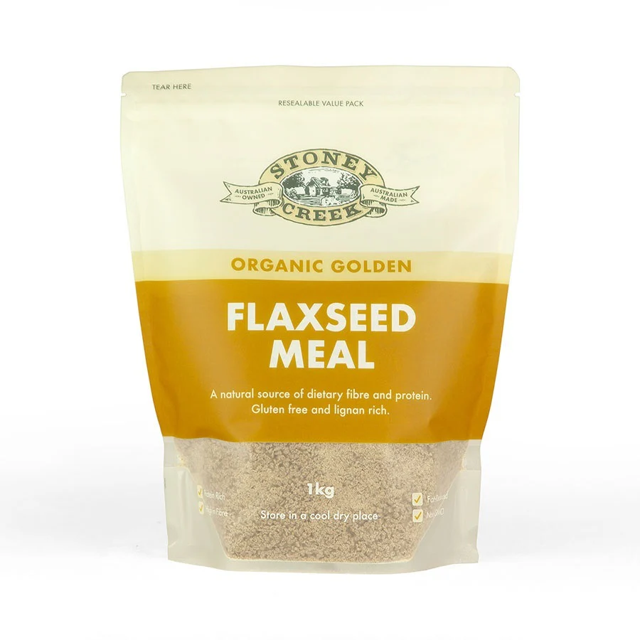 Stoney Creek Certified Organic Golden Flaxseed Meal 500g (Tin) Or 1Kg (Bag), Gluten Free & High Fibre - Image 3