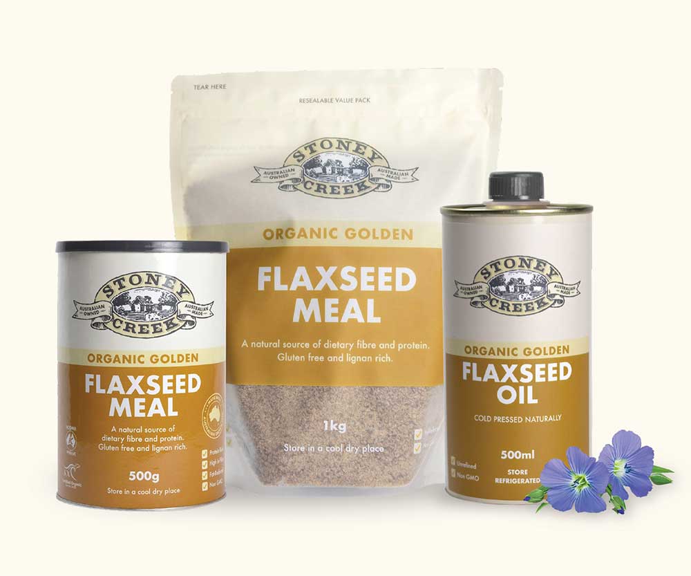 Stoney Creek Certified Organic Golden Flaxseed Meal 500g (Tin) Or 1Kg (Bag), Gluten Free & High Fibre - Image 4