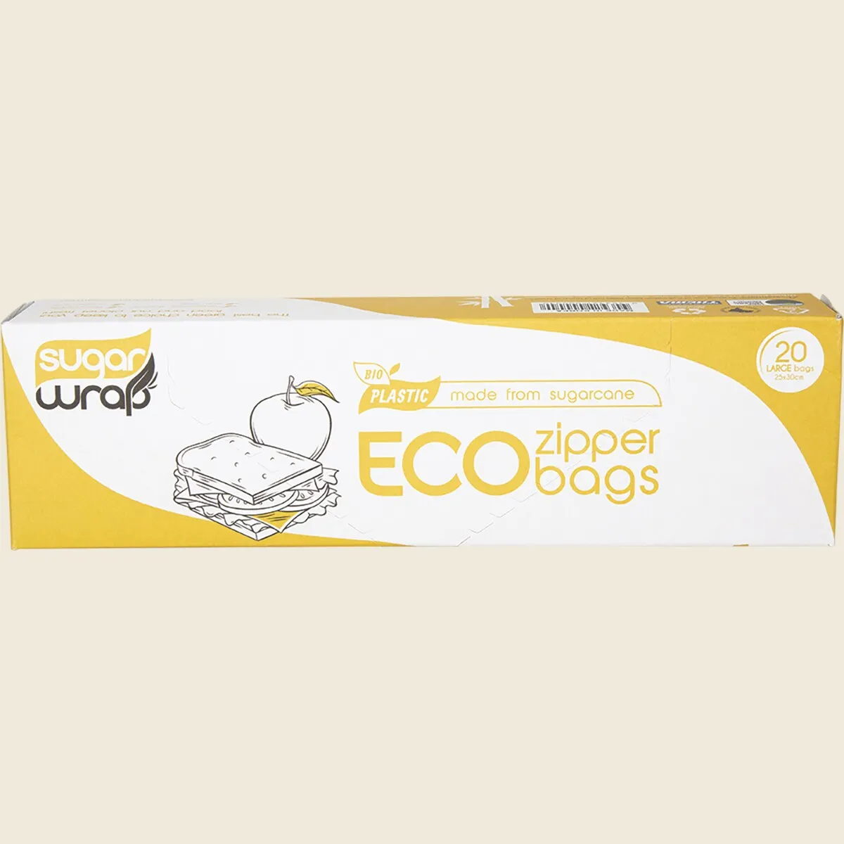 SugarWrap Eco Zipper Bags Made from Sugarcane, Everyday Storage Essential - Image 2