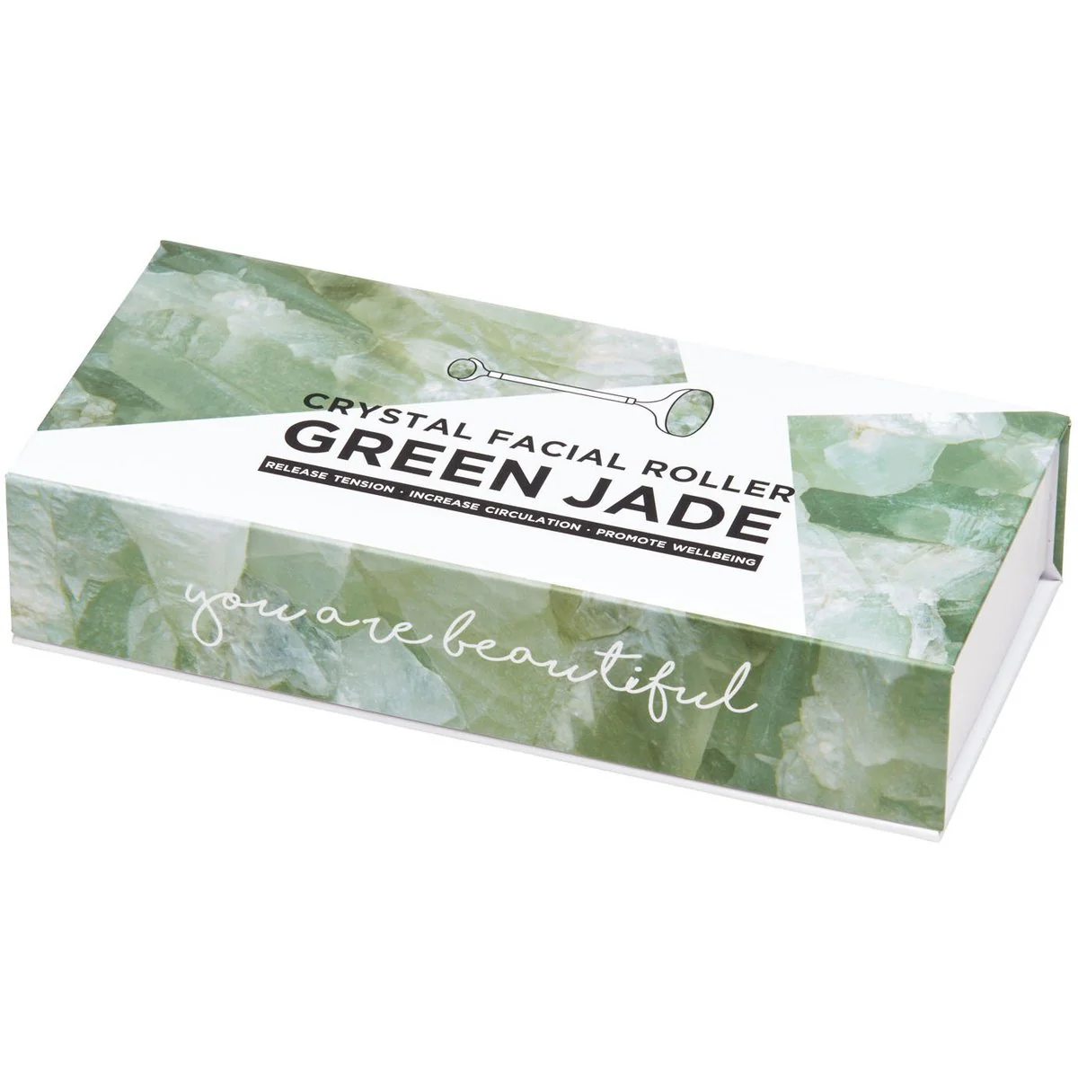 Summer Salt Body Facial Roller, Green Jade Crystal - Image 4