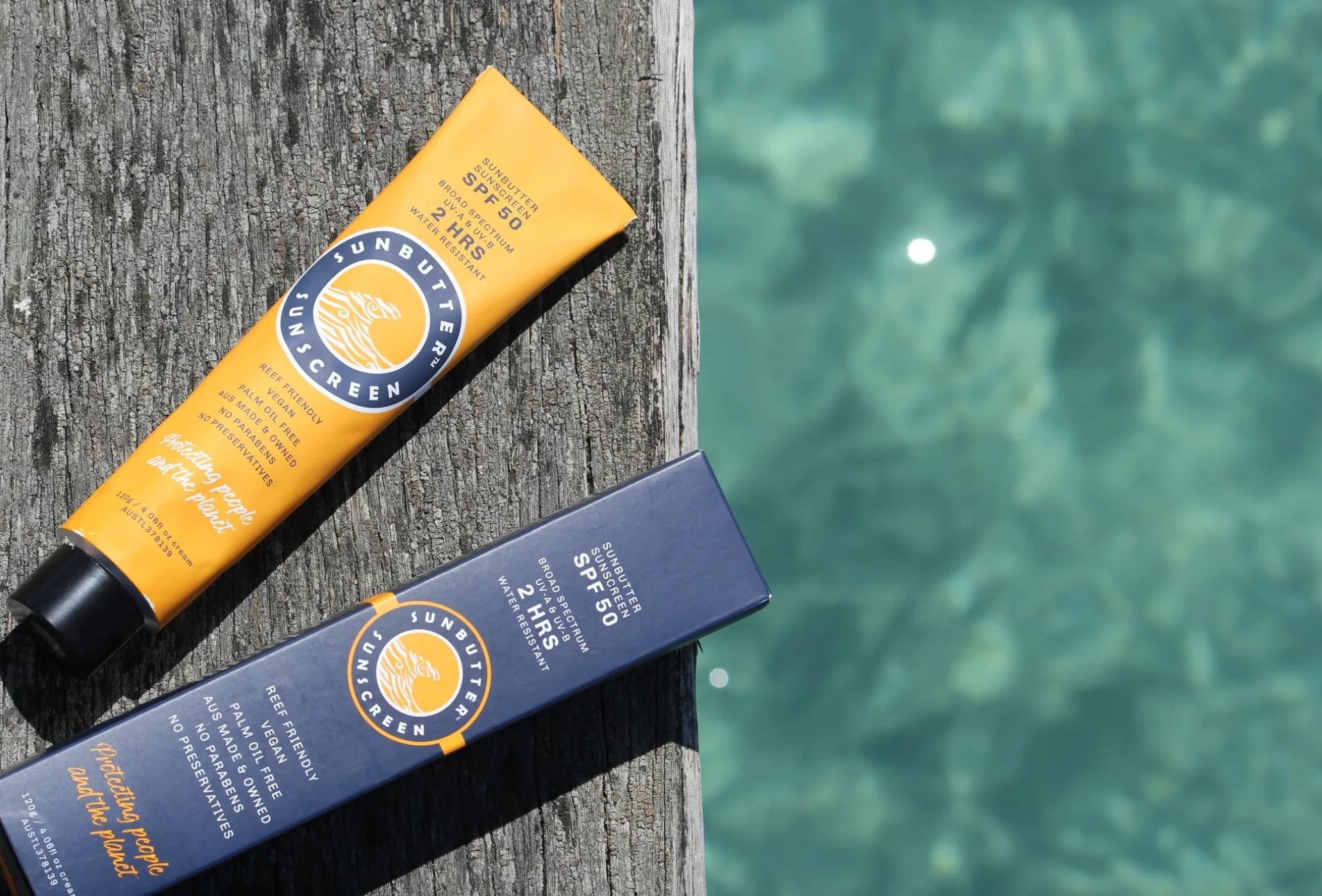 Sunbutter Skincare Sunscreen SPF50 Tube 120g, Vegan & Reef Friendly - Image 5
