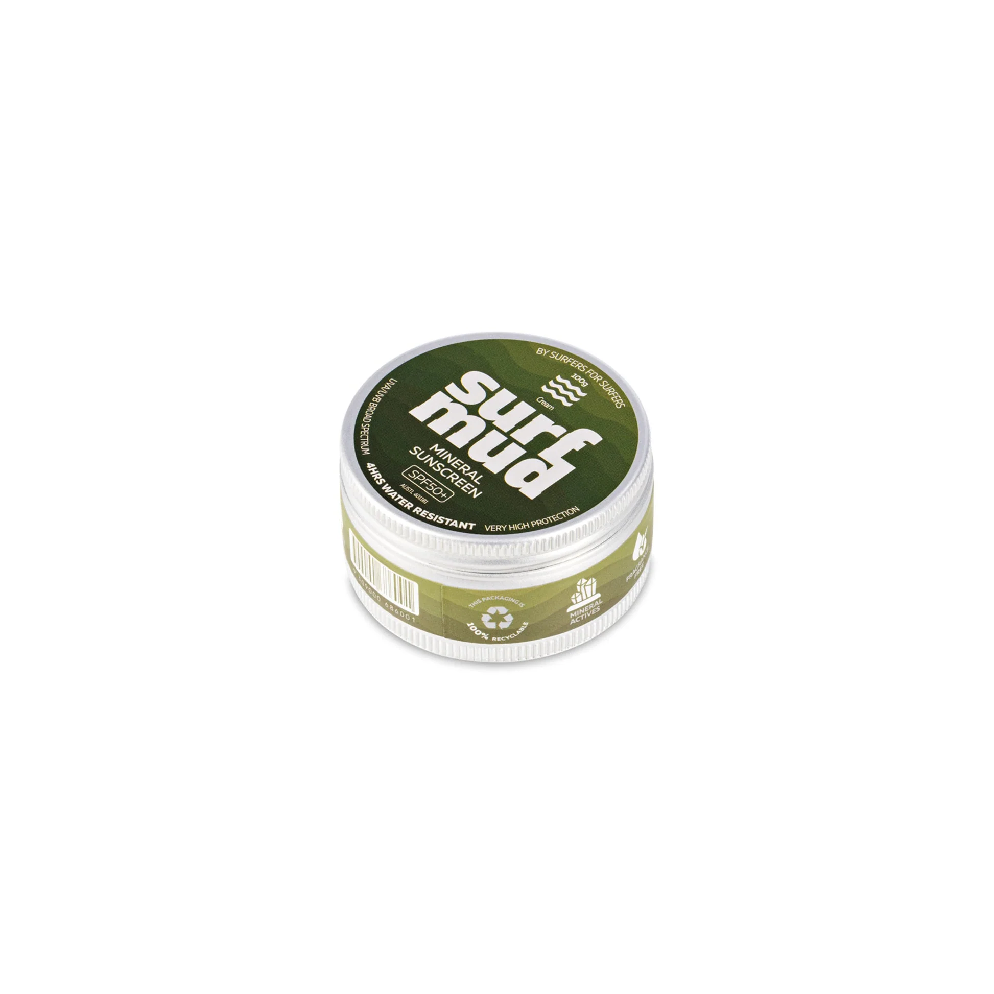 Surfmud Mineral Sunscreen 100g Tin, SPF50+ - Image 3