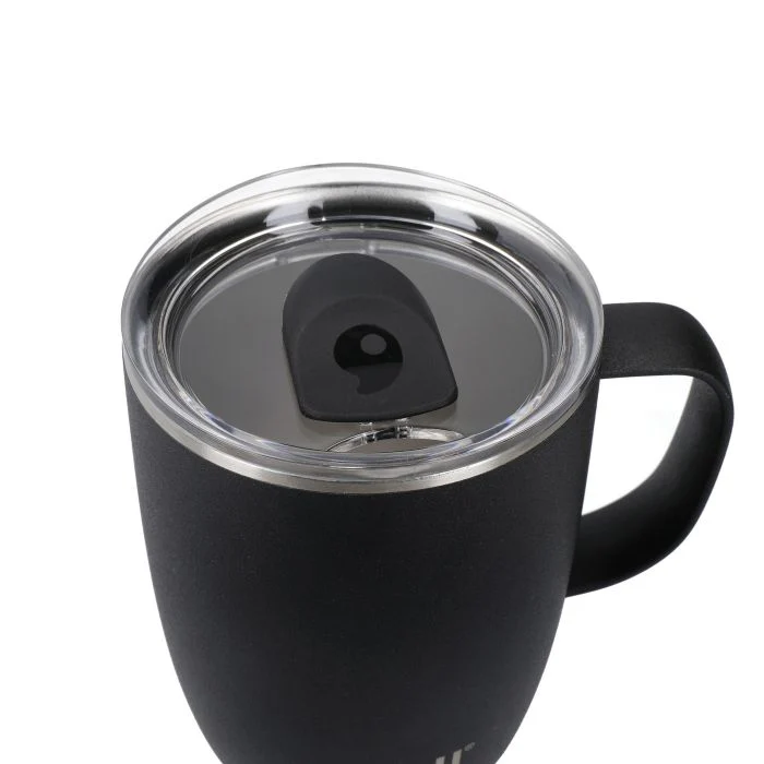 S'well Mug With Handle & Slide-Open Lid 12oz | 350mL, Onyx Design - Image 2