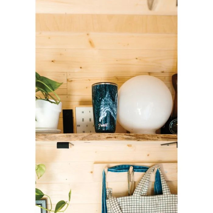 S'well Tumbler With Lid 18oz | 530mL, Azurite Marble Design - Image 2