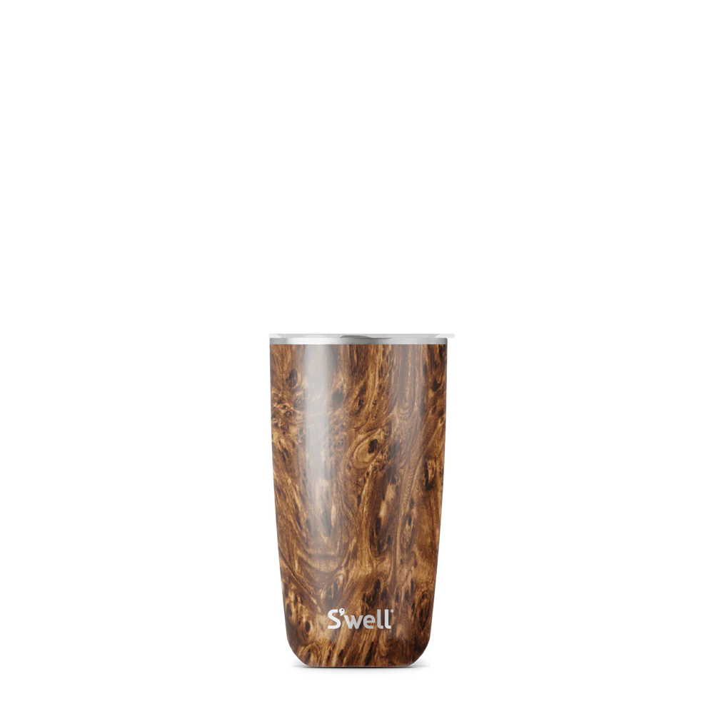 S'well Tumbler With Lid 18oz | 530mL, Teakwood Design - Image 2