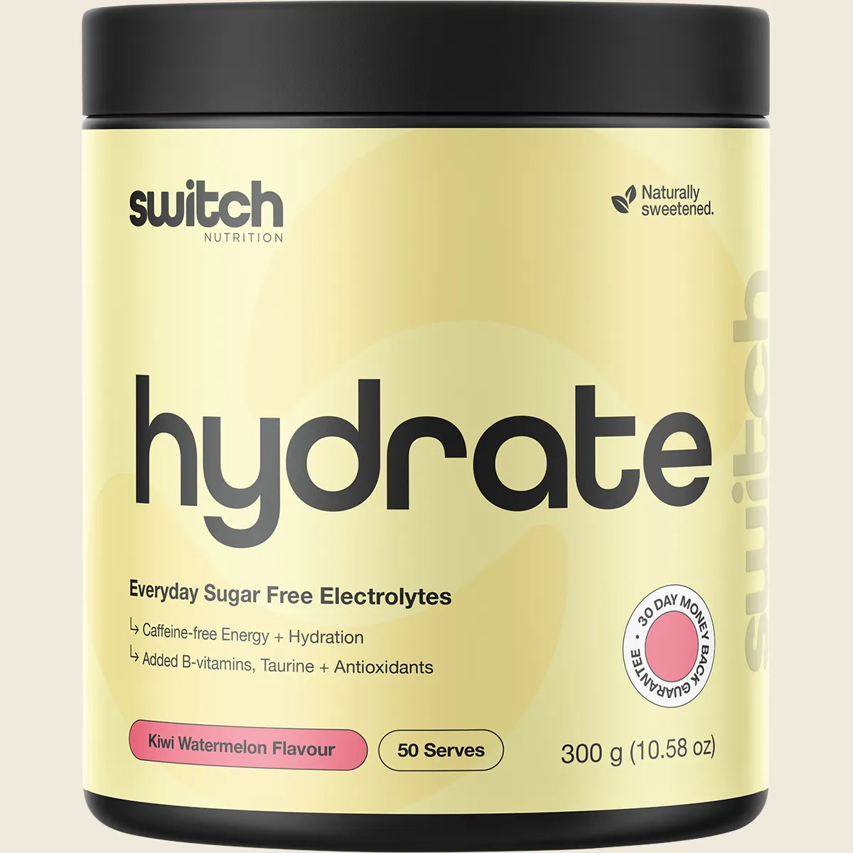 Switch Nutrition Hydrate Every Day Sugar Free Electrolytes 300g, Please Choose Your Flavour